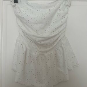 SHEIN Elegant Eyelet Blouse